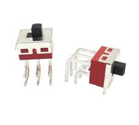 2pc SS-22D11 (2P2T) 6-pin 2stop toggle switch 11 * 13.5mm double-row bending foot 90 degree high current