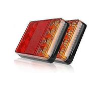 2pc Trailer Tail Lights, 8 LED Car Truck Tail Lights, DC 24V Compatibility