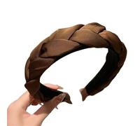 2pc Vintage Twisted Headbands For Women Headwear Braided Hair Band Girl Simple Luxury Hair Hoop Hair Accessories(Coffee)