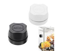 2PCMini Spazzola Magnetica Acquario Detergente Acquario Magnetico Acquario Spazzola Calamita Acquario Pulizia Vetro Mini Magnete Portatile Resistente Pulizia Acquario,per Acquari Vetro(nero+bianco)