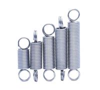2PCS 0.8mm Wire Dia 304 Stainless Steel O Ring Hook Extension Spring Tension Coil Dual L=70-280mm(130mm (1pcs),0.8x6mm)