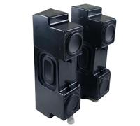 2Pcs 1.75 Inch Full Range Speaker Dual Bass Radiator Stereo Box Mini Passive Loudspeaker Audio Modification