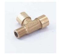 2pcs 1/8" Female-Female-Male Tee 3 Way Brass Pipe Fitting Connector Water Fuel Gas