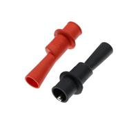 2PCS 10A 1000V Abrazadera de clip prueba cocodrilo for multímetro Probador Sonda Pinza(1P Black 1P Red)