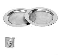 2pcs 10cm Aromaterapia Tamiz 304 Acero Incienso Ceniza Filtro Pantalla para Accesorios de Fragancia Casero, Malla Fina para Flujo de Aire y Fácil Limpieza