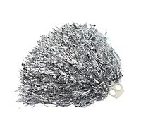 2PCS 11.8'' Cheerleading Cheerleader Ring Pom Poms Accesorios Fiesta Deportiva Baile Fiesta los Deportes Pompoms Cheer Pom para Colleage Team Spirit Eventos empresariales (Plata)