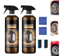 2Pcs 120ml Wheelblaze Wheel Cleaner,Versatile and Powerful Rust Converter,Convenient Tire Cleaning Spray,Turn Filthy Wheels Into Instant Shine and Lasting Protection