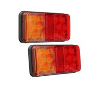 2Pcs 12V 10LED Waterproof Truck Trailer Truck Tail Light Car Turn Signal Brake Rear Stop Lamp Boat