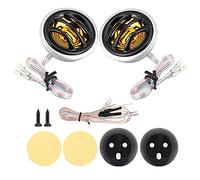 2Pcs 12V 150W Car Mini Super Power Loud Dome Audio Stereo Speaker Tweeter Loudspeaker Horn Professional High Performance Sound Enhancer for Car Audio Systems Plastic Metal Black