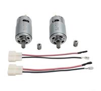 2PCS 12V RS550 Motor 30000RPM for Ride-On Car | 30000 RPM high , 12V voltage, fits most ride-ons, silver metal body, enhanced performance