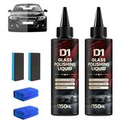 2Pcs 150ml Car Glass Oil Film Remover,Anti-Fog Hydrophobic Coating Spray,Waterspot Oil Film Remover,Windshield Cleaner,Removes Swirls,Scratches,Wiper Marks & Oil Film