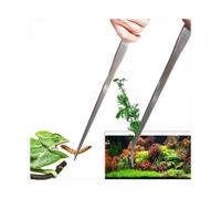 2Pcs 18.9 inch Extra Long Tweezers for Salt & Fresh Water, Heavy Duty Reptile Feeding Tongs for Aquarium & Terrarium, Large Metal Snake Feeding Tongs,
