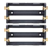 2Pcs 18650 Soporte de Batería Resistencia A Altas Temperaturas Caja de Almacenamiento Negro para DIY Fuente de Alimentación SMD 18650 3.7V 2 Sección Batería contenedor 18650 Batería Kit