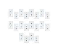 2Pcs 2 Port Ethernet Wall Plate, Cat6 Female to Jack RJ45