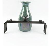 2Pcs 20/25cm Metal Square Kiss Clasp Smooth Bead Head Handles Purse Handbag Frame Brackets DIY Hardware Accessories(Black,25cm-2Pcs)