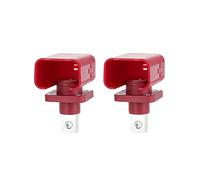 2PCS 200A Todo Cobre Conector de la batería Poste de Almacenamiento de energía Poste de batería de Litio a través de la Pared Terminal de Cobre de Alta Corriente Energía (Red)