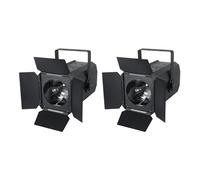 2PCS 200W Foco Par COB Luz de Escenario dmx512 3200K/5600K Blanco Cálido/Frío Luces de Efecto con Sonido Activado para Fiesta Teatro Fotografía Boda Fiesta