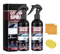 2Pcs 2025 Car Coating Spray Kit,Car Nano Paint Coating Agent,Multi-Functional Coating Renewal Agent Spray,Fast Scratch Repair & Long-Lasting High Gloss Protection