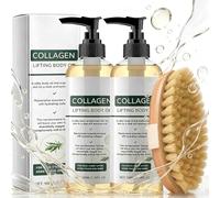 2Pcs 2026 New Collagen Lifting Body Oil After Shower,Firming Moisturizing Oil,Natural Serum,Lightweight Non-Greasy,Fast-Absorbing,For Arms, Legs, Neck & Face.