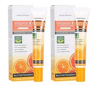 2pcs 25ml Vitamina C Crema para los ojos Antiarrugas Eliminación de ojeras Crema hidratante para ojos, reduce las arrugas, patas de gallo, hinchazón, debajo y alrededor de los ojos y ojeras