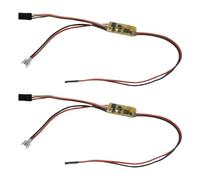 2PCS 3-6V 15A 1S Silencio Cepillado ESC Controlador electrónico de velocidad unidireccional BEC Elevador a 5V 600mA Compatible con motores RC Modelo Avión N30
