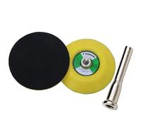 2pcs 3 pulgadas 75mm Gancho y Bucle Disco de Lijado Conectar Vástago 6mm, Molienda Disco de Pulido uso para Bandeja de Esponja Peluche Papel de lija