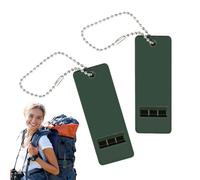 2PCS 3-Tone High Decibel Survival Whistle, Securely Whistle, Silbatos De Supervivencia Para Acampada Y Senderismo, Silbato De Seguridad Para Senderismo Y Acampada, 7x2.7 Cm