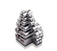 2pcs 304 Bisagras Ocultas De Acero Inoxidable, Siete Tamaños, Bisagras De Puertas Plegables Ocultas Invisibles for Hardware De Muebles De Cocina, Gabinetes(16x70mm)