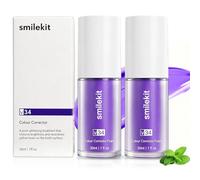 2PCS 30ml V34 Color Corrector Serum Pasta de Dientes Violeta, Blanqueamiento Dental Suero de Diente Morada, Pasta Dental Blanqueadora De Dientes Morados Para Diente Amarillos, Uso Diario Suave