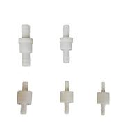 2Pcs 4/6mm/8mm/10mm/12mm Plastic Non-Return One Way Water Valve Inline Fluids Check Valves for Gas Liquid Home Improvement Parts(4mm)