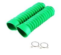 2Pcs 42mm Fuelle Horquilla, Cubierta de la Horquilla de la Motocicleta, Motocicleta Horquilla Delantera de Goma Cubre, con Cubierta de Amortiguador Gators Boot para 205x42 mm para Motocicleta(Verde)