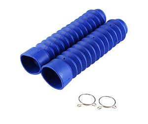 2Pcs 42mm Fuelle Horquilla, Cubierta de la Horquilla de la Motocicleta, Motocicleta Horquilla Delantera de Goma Cubre, con Cubierta de Amortiguador Gators Boot para 205x42 mm para Motocicleta(Azul)