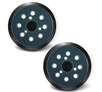 2PCS 5 Pulgadas 8 Agujeros Almohadillas Repuesto de Lijadora Orbital, Plato para Lijadora Orbital con 8 Agujeros, Repuesto para 51-36-7090/7100, Taco Lija, Lijas 125mm, Almohadillas de Lijado