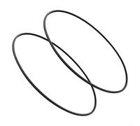 2PCS 5M730 V-Belt Correa de transmisión de torno de poliuretano de alta resistencia a la tracción resistente al frío para puerto para FREIGHT 9x20 Torno Motor Transmisión de Potencia Reemplazo Negro