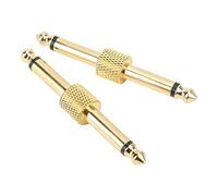 2pcs 6.35 Mm Efecto Un Conector sin Reducción de Guitarra Pedal de Coulper Coulper Efecto de Enchufe de Enchufe AdapterGuitar Pedal CoulpereFtects Pedal Plugpedal Un Conector de Guitarra de 6.35 Mm