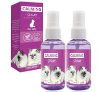 2Pcs*60ml Relajante para Gatos Spray, Classic SprayGatos, Spray para mascotas, para Aliviar la Ansiedad y el Estrés, Ideal para Uso Indoor y Outdoor con Gatos y Gatitos