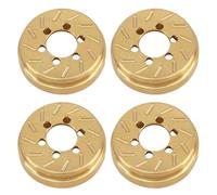 2pcs 63g de latón de la Rueda Interna de latón contrapesos compatibles con 1. 9 2. Las Llantas de 2 Pulgadas se adaptan a 90046 TRX6 VS4-10 Vehículos RC Crawler(4PCS)