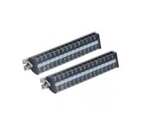 2PCS 660V 20A Wire Barrier Block Rail Wiring Terminal Strip Insulated Shell for Bridge Lighting T2015