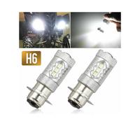 2pcs 80w H6 Led Headlight Bulbs for Yamaha Yfz450r Rhino 700 Raptor Yfm660
