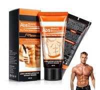 2PCS Abdominal Muscle Cream,Crema Anticelulítica,Crema Reafirmante Cuerpo,Crema Abdomen y Vientre,Crema Reductora Corporal,Masaje Corporal,Efecto Calor,Hidratante,Tonificante para Mujer Hombre 120ml