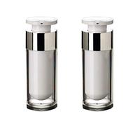 2PCS Acrílico Airless Bomba Vacío Loción Crema Frascos Botellas Vial Bayoneta Eyecream Toner Artículos tocador Cosméticos Líquidos Maquillaje Dispensador (30ml/1oz)