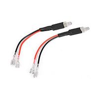 2pcs Adaptador H1 LED Cable de Conversión, LED Cable de conector de conversión de conversión de un solo adaptador de soporte de cable de conversión de placas ABS Reemplazo para bombillas de faro