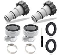2PCS Adaptador Manguera Piscina Intex - Juego de Adaptadores para Bomba con Rosca - Manguera/Adaptador