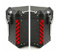 2pcs Adhesivos Reflectantes Compatible Avec BMW Touratech Bolsas Laterales Aluminio (Red 030)