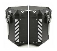 2pcs ADHESIVOS REFLECTANTES compatible avec Touratech BOLSAS LATERALES Aluminio (White 011)