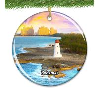 2Pcs Adorno Bahamas Atlantis Navidad Adornos Colgante | Colgantes Con Cuerda Cerámica Navidad Decoraciones Para Festiva Fiesta Amigos Ornamento