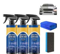 2pcs Advanced Car Quick Acting Agent Coating Agent Spray, 3 en 1 de alta protección para coche, removedor de arañazos de coche, aerosol de revestimiento Nano para coche, pintura de recubrimiento en