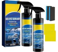 2pcs Advanced Car Quick-acting Coating Agent Spray, New Quick Effect Coating Agent for Car, 3 in 1 High Protection Quickly Car Coating Spray, Waterless Wash Coat Car Wax Polish Sprays
