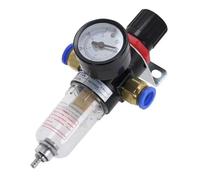 2pcs AFR2000 Pneumatic Compressor Air Filter Treatment Unit Pressure Regulator Reducing Valve Oil Water pressure(AFR2000 TPC8)