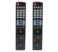 2Pcs AKB73615307 Reemplazo de Mando a Distancia adaptar por LG TV 19LG3060 26LG3100 32LG5600 37LG30 47LG7500 47LM670 52LG7000 22LG3010 32LG2100 32LG3000 37LG3500 37LG50 42LG3000 42LG60 47LG5030